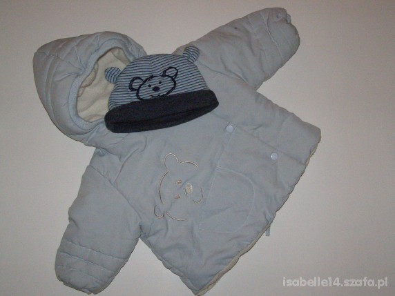 68 KURTECZKA BŁĘKITNY MIŚ GRATIS CZAPECZKA