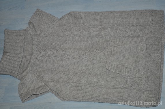 Szara tunika sweterek 810 lat