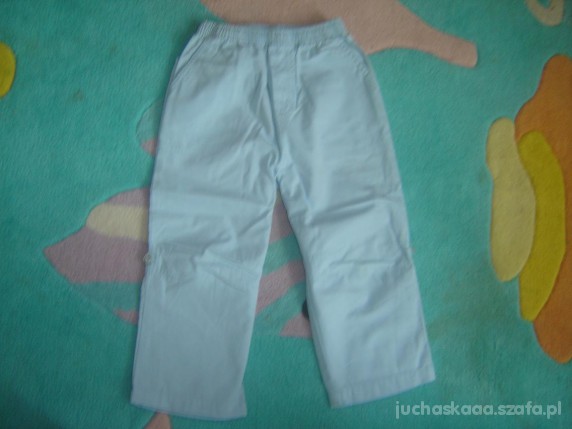 Niebieskie spodnie z materiału 98 Coccodrillo