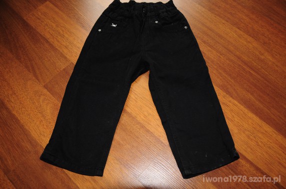 Spodnie jeans czarne HM 74