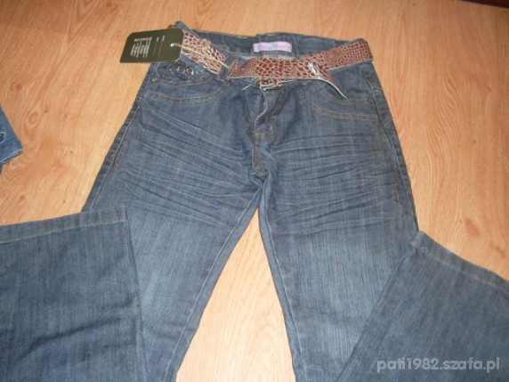 śliczne spodnie jeans 110116