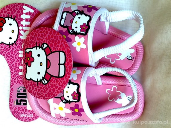HELLO KITTY nowe sandałki klapeczki UK6