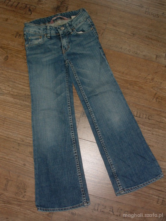 r128 jeansy dziewczece