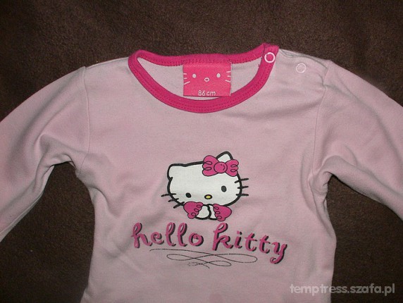 HELLO KITTY body różowe r 80 86