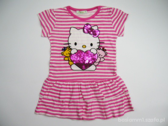 NOWA RÓŻOWA TUNIKA Z HELLO KITTY