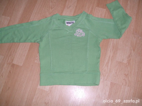 Sweterek zielony dla dziewczynki