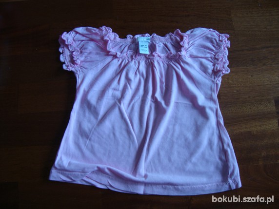 Różowa nowa koszulka h&m rozm 98