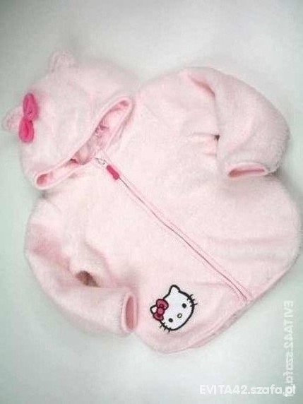 Włochata bluza z Hello Kitty rozm 86 firmy HM