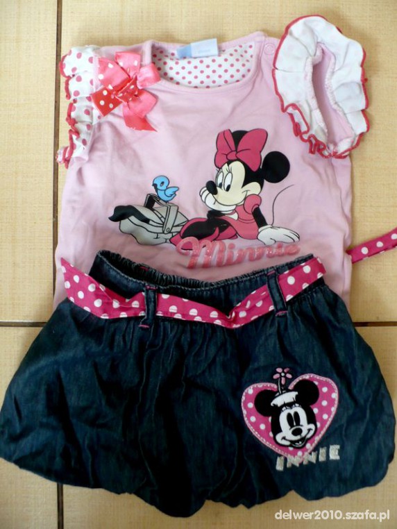 Komplet z Myszką Minnie rozm74