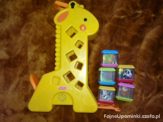 żyrafa FISHER PRICE i 5 klocków sensorycznych