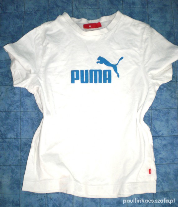 Świetna biała koszulka PUMA 140 cm jak NOWA