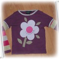3 4 lata śliczna bluzeczka kolorowa z kwiatem
