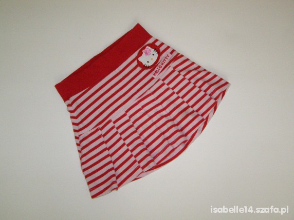 86 92 HM HELLO KITTY SPÓDNICZKA PLISOWANA PASECZKI