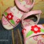rozowiutkie sandalki ze skorki