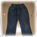 Ocieplane spodnie jeansowe dla dziewczynki 128