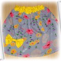Śliczna spódniczka kolorowa kwiatki kokardka NOWA