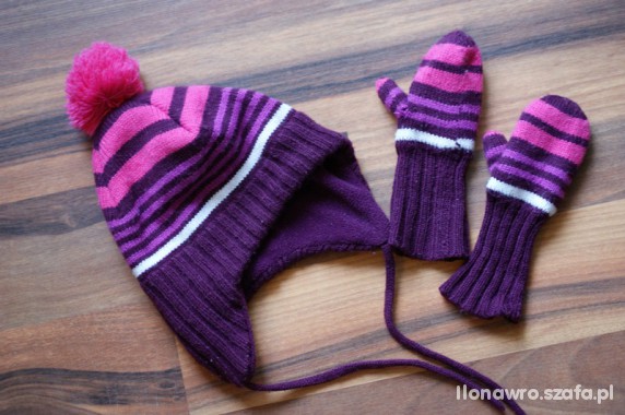 M HiM Czapka rekawiczki 74 na 80