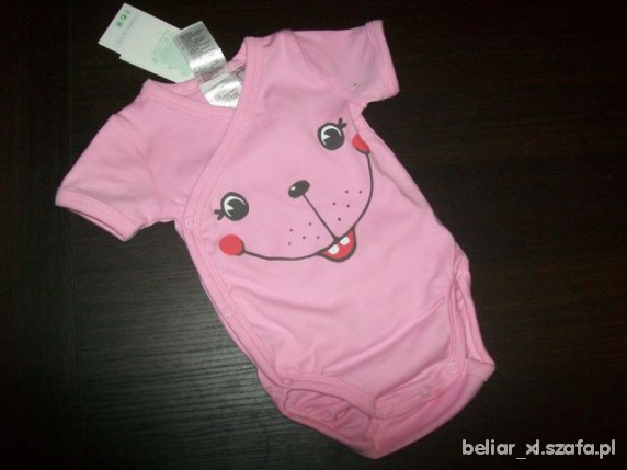 HM OKAZJA BODY BUŹKA MINA MIŚ RÓŻ 62cm