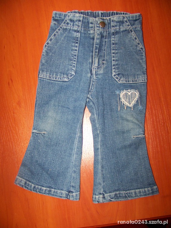 spodnie jeansowe 74 cm