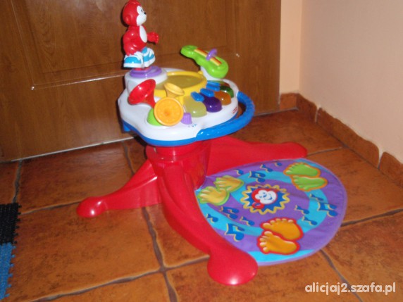 Fisher Price muzyczny stoliczek tańczaca małpka