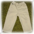 Białe spodnie z cienkiego sztruksu na 2 do 3 lat