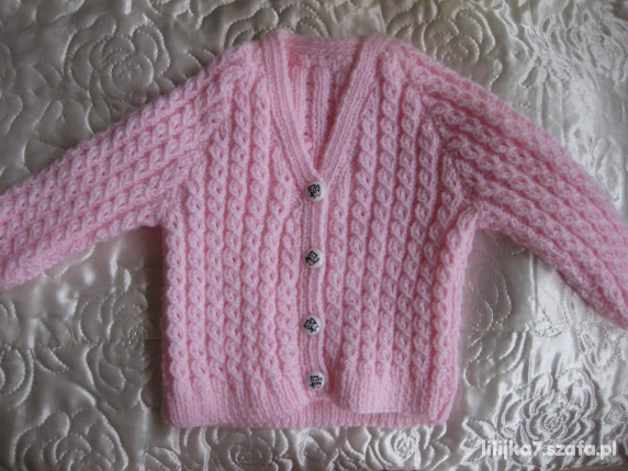 Różowy sweterek jak nowy 68