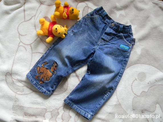 Jeans super SCOOBY DOO synuś 86 92 rozm