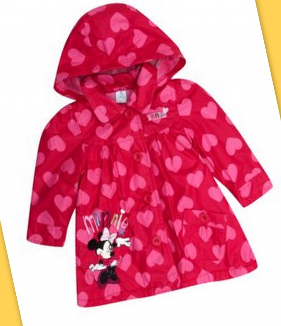 Kurtka przeciwdeszczowa z Minnie Mouse od 3m do 4