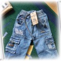 NOWE jeansowe spodnie rozmiar 110 116 122