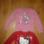 Hello Kitty i kotek bluzeczki 92 98