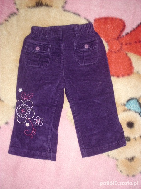 Fioletowe sztruksy r 6 9mcy