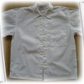 biała koszulowa bluzka krótki rękaw M