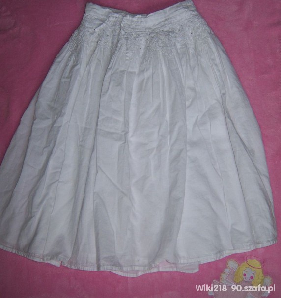 biała spódnica dla dziewczynki w wieku ok 7lat