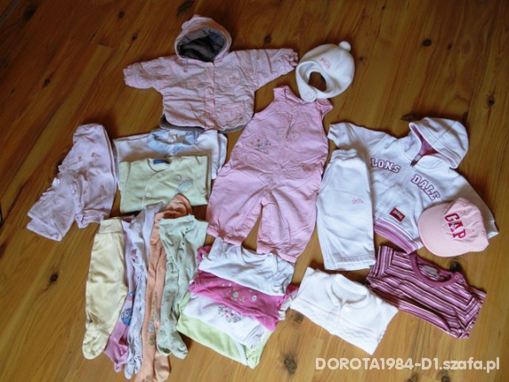 Dla dziewczynki od 0 do 6 miesięcy na jesień zime