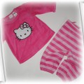 62 68 HM DRES HELLO KITTY WELUROWY RÓŻOWY