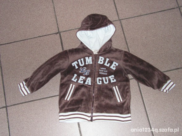 dresik welurowy dla chłopca r 86 12 18 m HandM