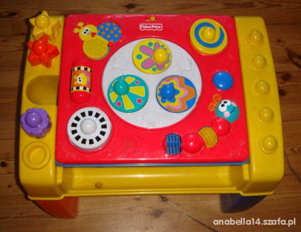 stolik edukacyjny z pojemnikiem fisher price