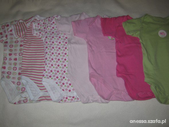 7 sztuk body Early Days prześliczne 86cm GRATIS