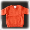 h&m sweterek jak nowy pomarańczowy 68