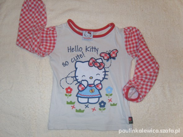 bluzka na dł rękaw hello kitty