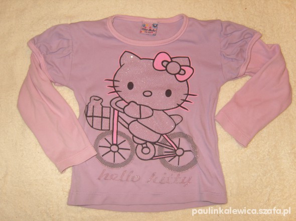 bluzka hello kitty z brokatem