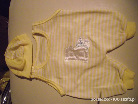 Cytrynowy komplecik spodenki i berecik