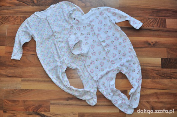 DWA BAWEŁNIANE PAJACE DLA NIEJ 80CM