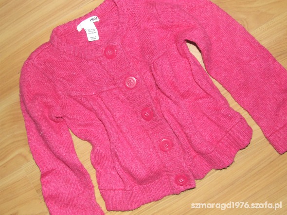 HM różowy sweterek 110
