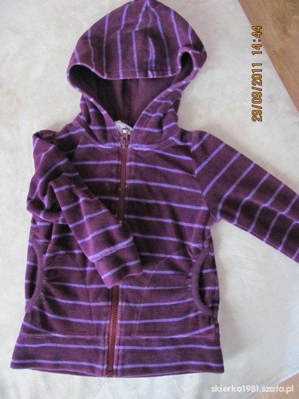 bluza welurowa H&M na 80 do 92