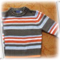 Ciepły sweterk w paseczki 86