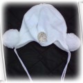 nowa czapka z pomponami na polarku na 12 miesiecy