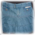 spodniczka falbany jeans 104