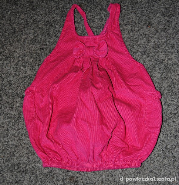 Sukienka bombka sztruksowa różowa 92 cm