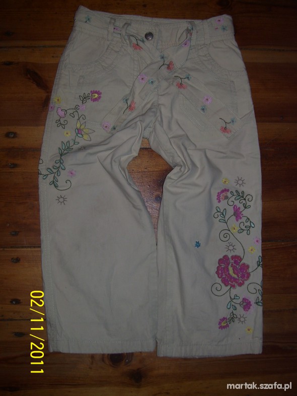 next spodnie na różowej podszewce104